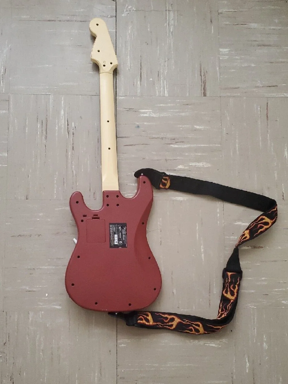 Rock Band 3 Wii U Harmonix Fender Stratocaster Guitar RED 96561 RB3 - NO DONGLE